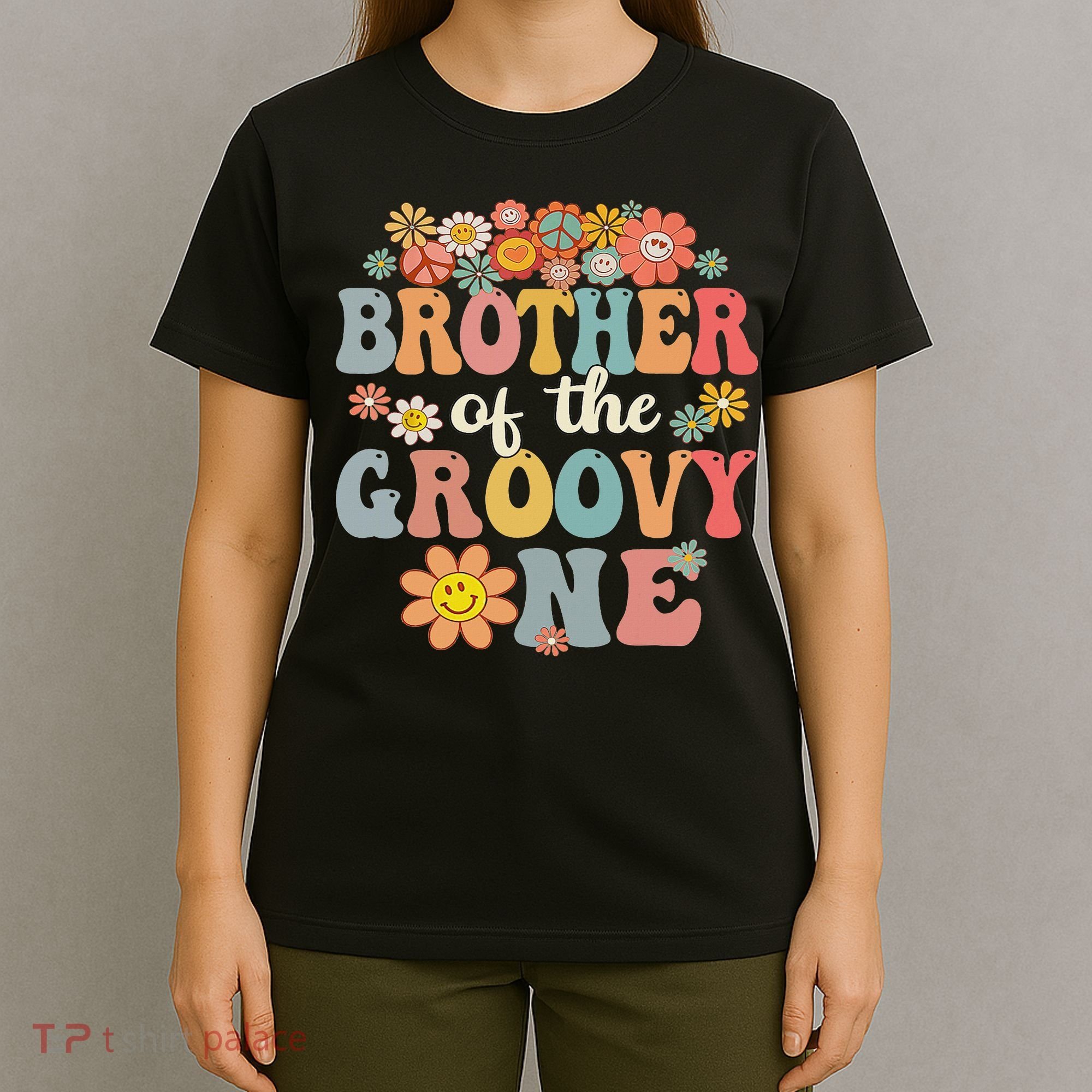 Brother Of Groovy One Matching Family 1st Birthday Party T-Shirt