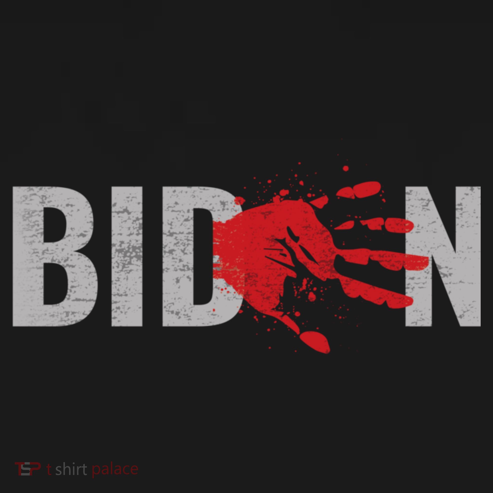 Blood On His Hands Anti Joe Biden Bloody Handprint Ornament