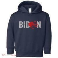 Blood On His Hands Anti Joe Biden Bloody Handprint Toddler Hoodie thumb 0