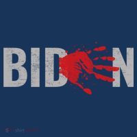Blood On His Hands Anti Joe Biden Bloody Handprint Kids Sweatshirt thumb 2