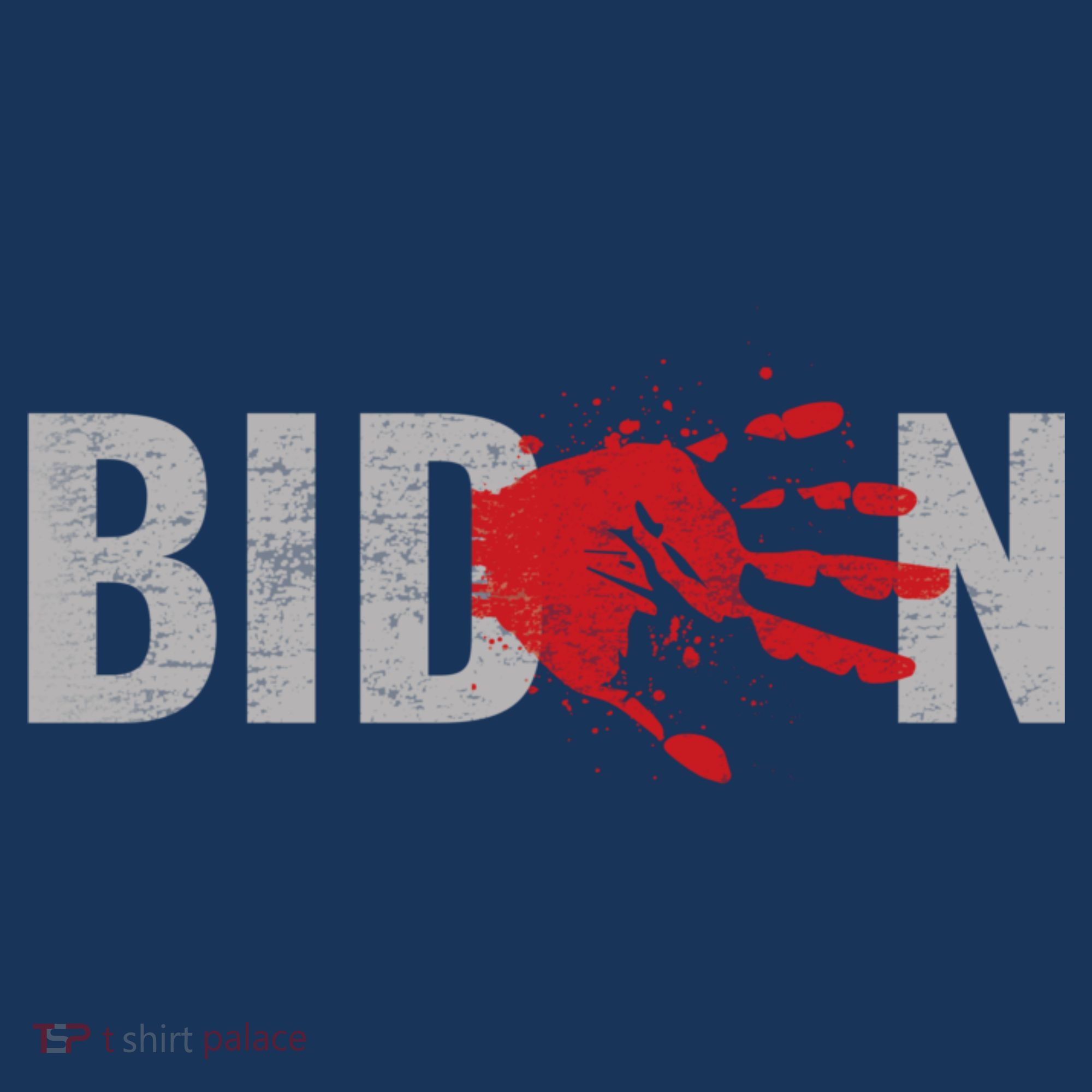 Blood On His Hands Anti Joe Biden Bloody Handprint Kids Sweatshirt