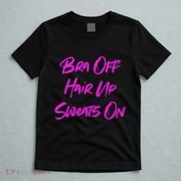 Bra Off Hair Up Sweats On T-Shirt thumb 5