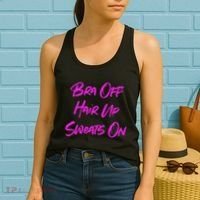 Bra Off Hair Up Sweats On Women's Tank Top thumb 2
