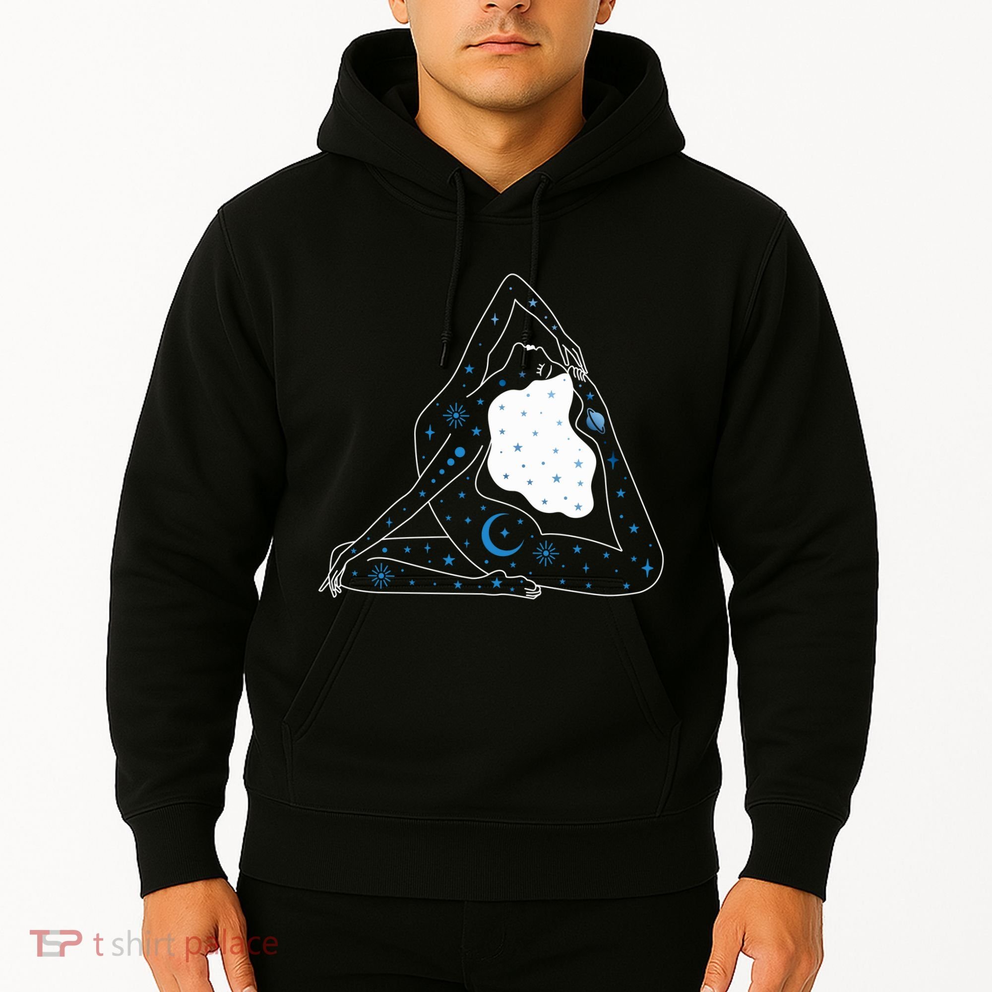 Boho Celestial Bodies Yoga Girl Hoodie
