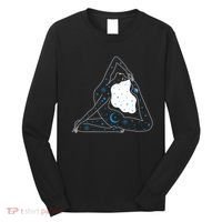 Boho Celestial Bodies Yoga Girl Long Sleeve Shirt thumb 0