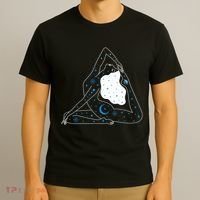 Boho Celestial Bodies Yoga Girl T-Shirt thumb 3