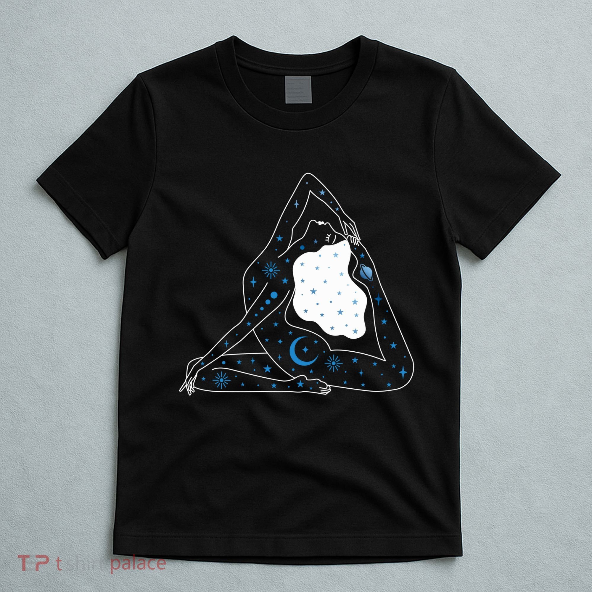 Boho Celestial Bodies Yoga Girl T-Shirt