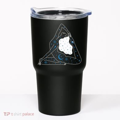 Boho Celestial Bodies Yoga Girl Tumbler