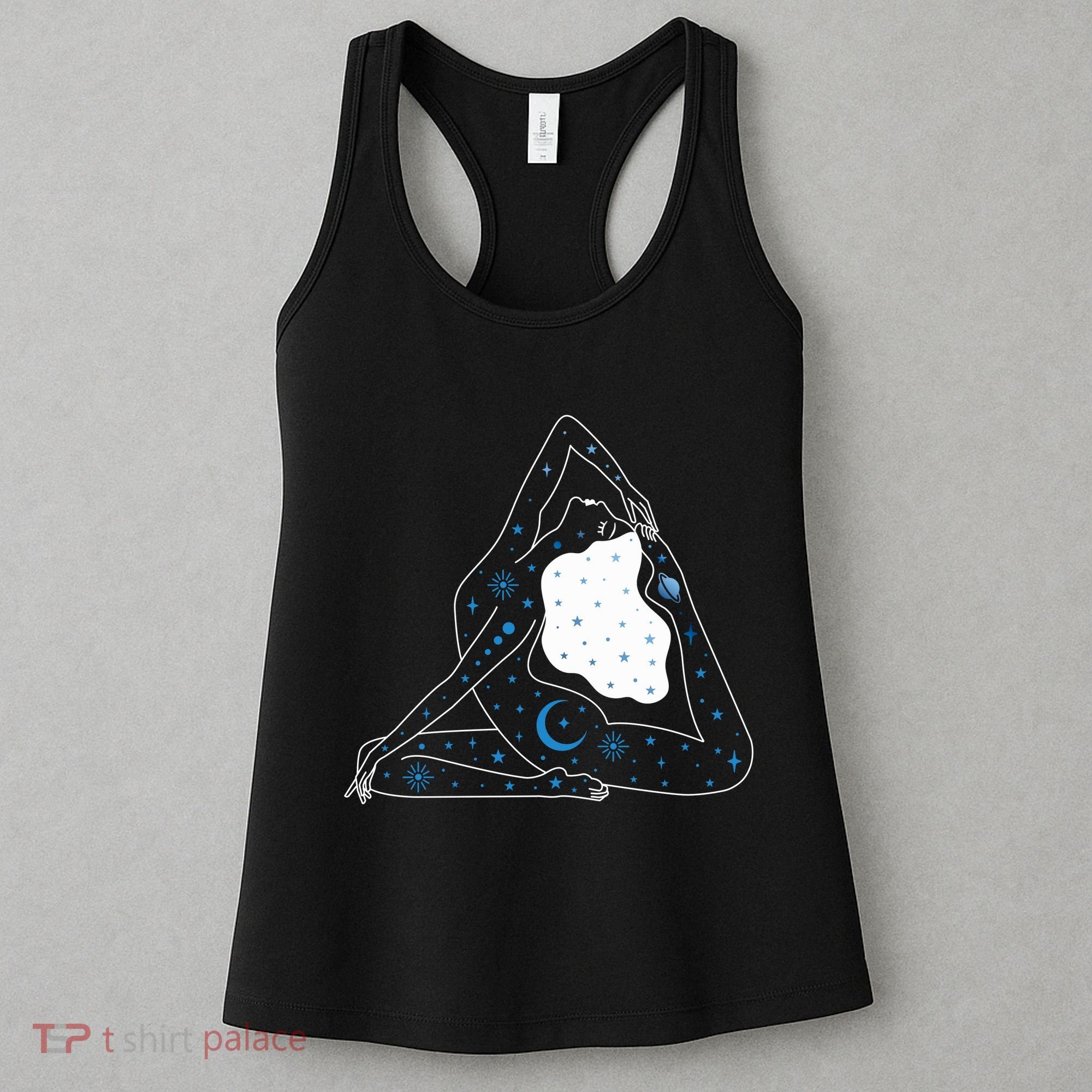 Boho Celestial Bodies Yoga Girl Women's Tank Top