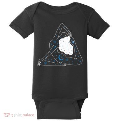 Boho Celestial Bodies Yoga Girl Baby Bodysuit