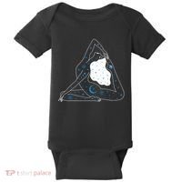 Boho Celestial Bodies Yoga Girl Baby Bodysuit thumb 0