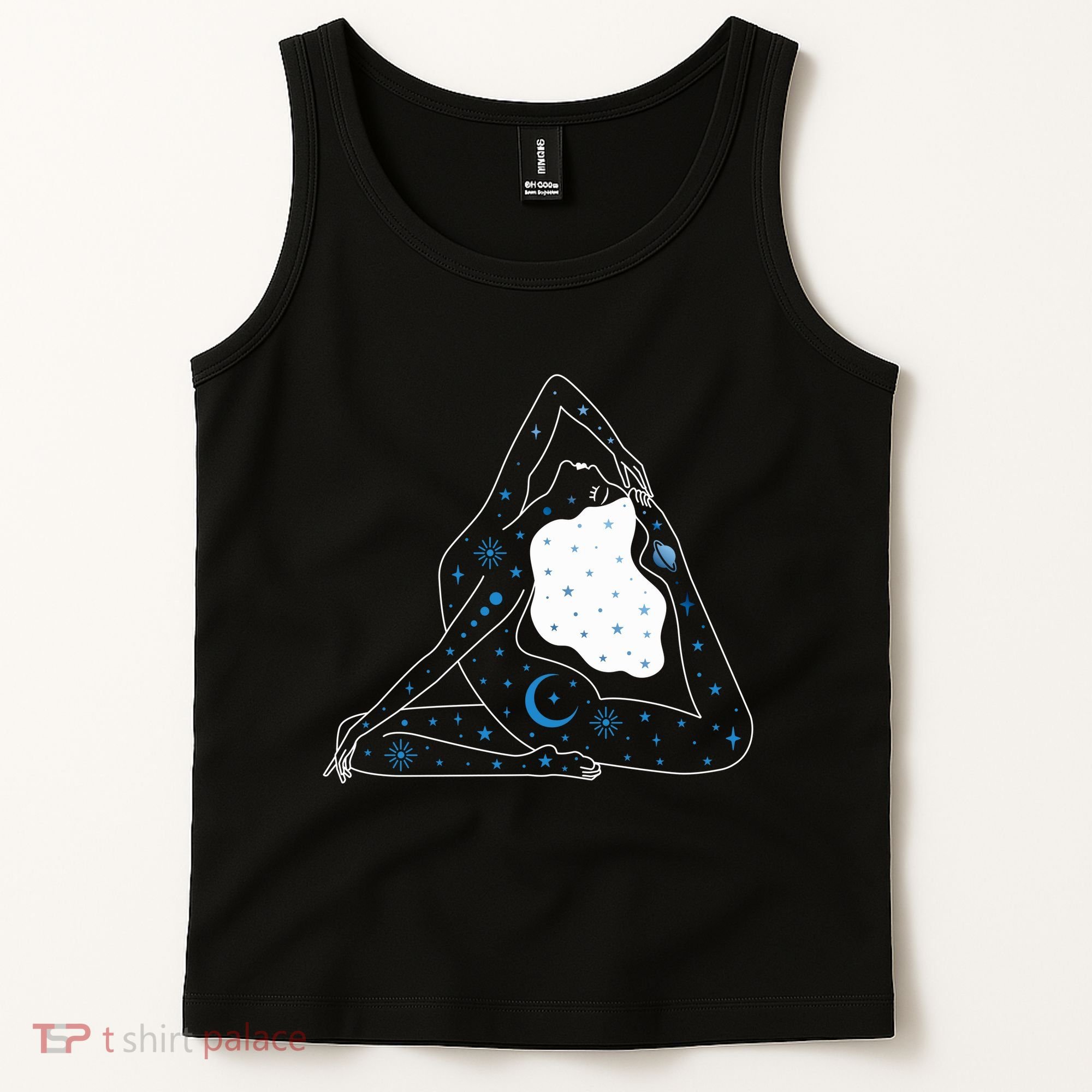 Boho Celestial Bodies Yoga Girl Tank Top