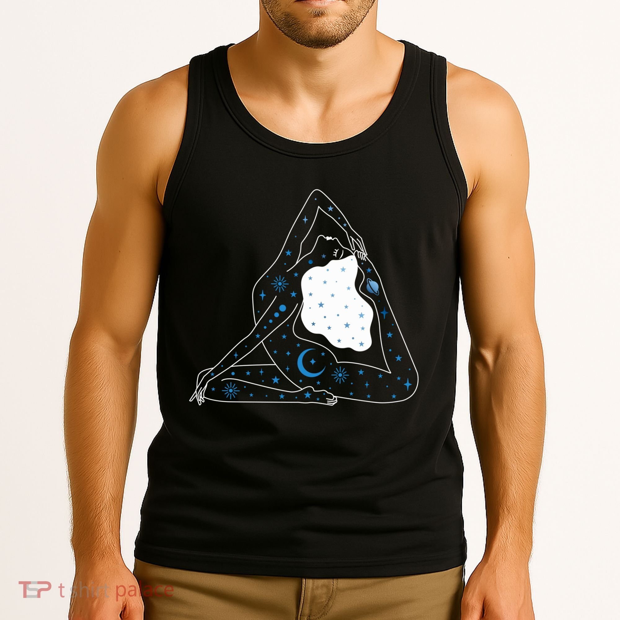 Boho Celestial Bodies Yoga Girl Tank Top