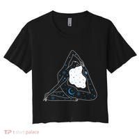 Boho Celestial Bodies Yoga Girl Women's Crop Top Tee thumb 0