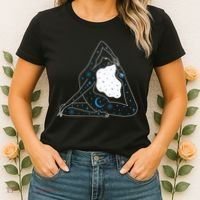 Boho Celestial Bodies Yoga Girl Women's T-Shirt thumb 2