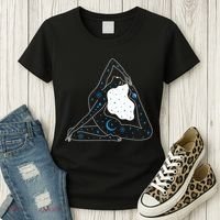 Boho Celestial Bodies Yoga Girl Women's T-Shirt thumb 3
