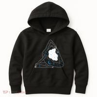 Boho Celestial Bodies Yoga Girl Kids Hoodie thumb 0