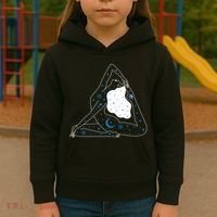 Boho Celestial Bodies Yoga Girl Kids Hoodie thumb 3