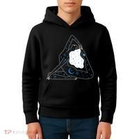Boho Celestial Bodies Yoga Girl Kids Hoodie thumb 4