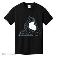 Boho Celestial Bodies Yoga Girl Kids T-Shirt thumb 0