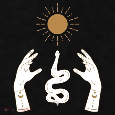 Boho Hands Reaching For The Sun Snake Ladies PosiCharge Tri-Blend Wicking Tank