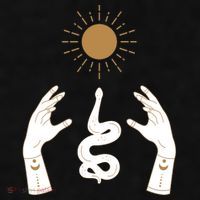 Boho Hands Reaching For The Sun Snake Ladies PosiCharge Tri-Blend Wicking Tank thumb 2