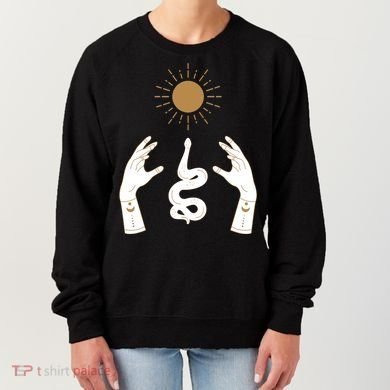 Boho Hands Reaching For The Sun Snake Women's Sweatshirt