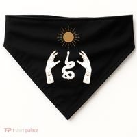 Boho Hands Reaching For The Sun Snake USA-Made Doggie Bandana thumb 0