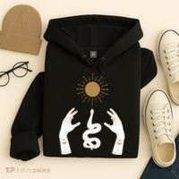 Boho Hands Reaching For The Sun Snake Hoodie thumb 4
