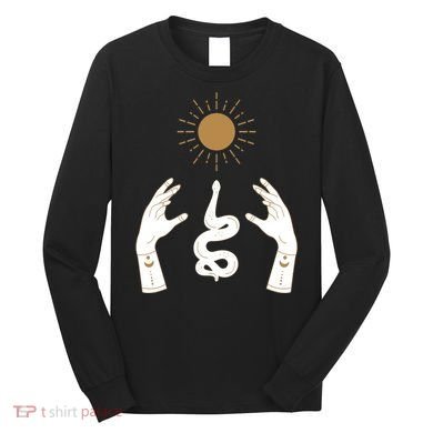 Boho Hands Reaching For The Sun Snake Long Sleeve Shirt