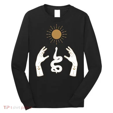 Boho Hands Reaching For The Sun Snake Long Sleeve Shirt