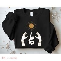 Boho Hands Reaching For The Sun Snake Sweatshirt thumb 2
