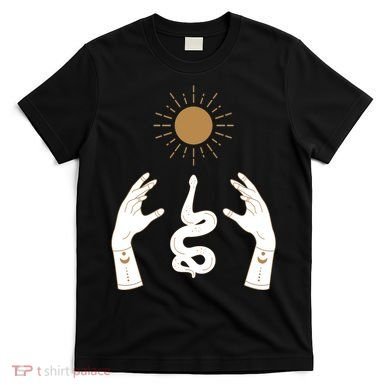 Boho Hands Reaching For The Sun Snake T-Shirt