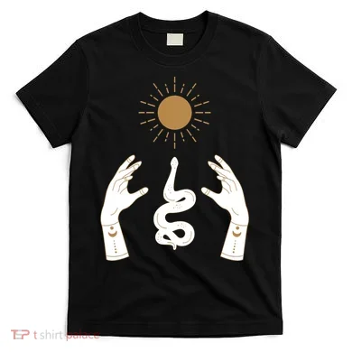Boho Hands Reaching For The Sun Snake T-Shirt