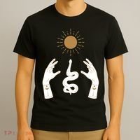 Boho Hands Reaching For The Sun Snake T-Shirt thumb 3