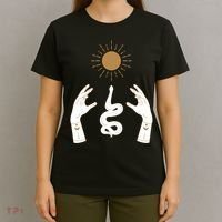 Boho Hands Reaching For The Sun Snake T-Shirt thumb 4