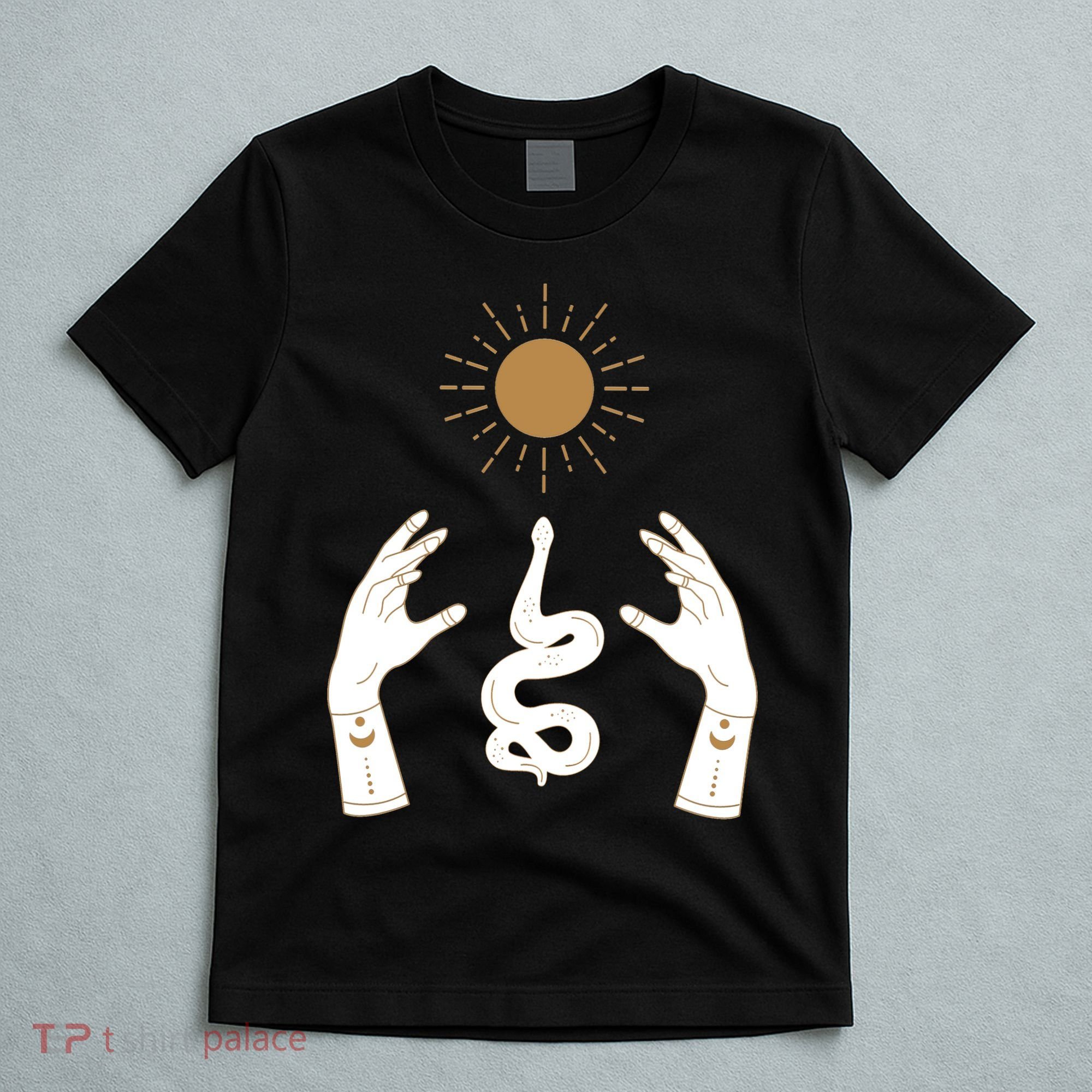 Boho Hands Reaching For The Sun Snake T-Shirt