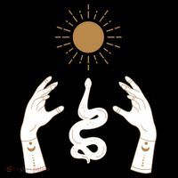 Boho Hands Reaching For The Sun Snake Bucket Hat thumb 4