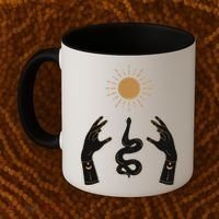 Boho Hands Reaching For The Sun Snake Coffee Mug thumb 2