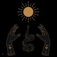 Boho Hands Reaching For The Sun Snake Coffee Mug thumb 5