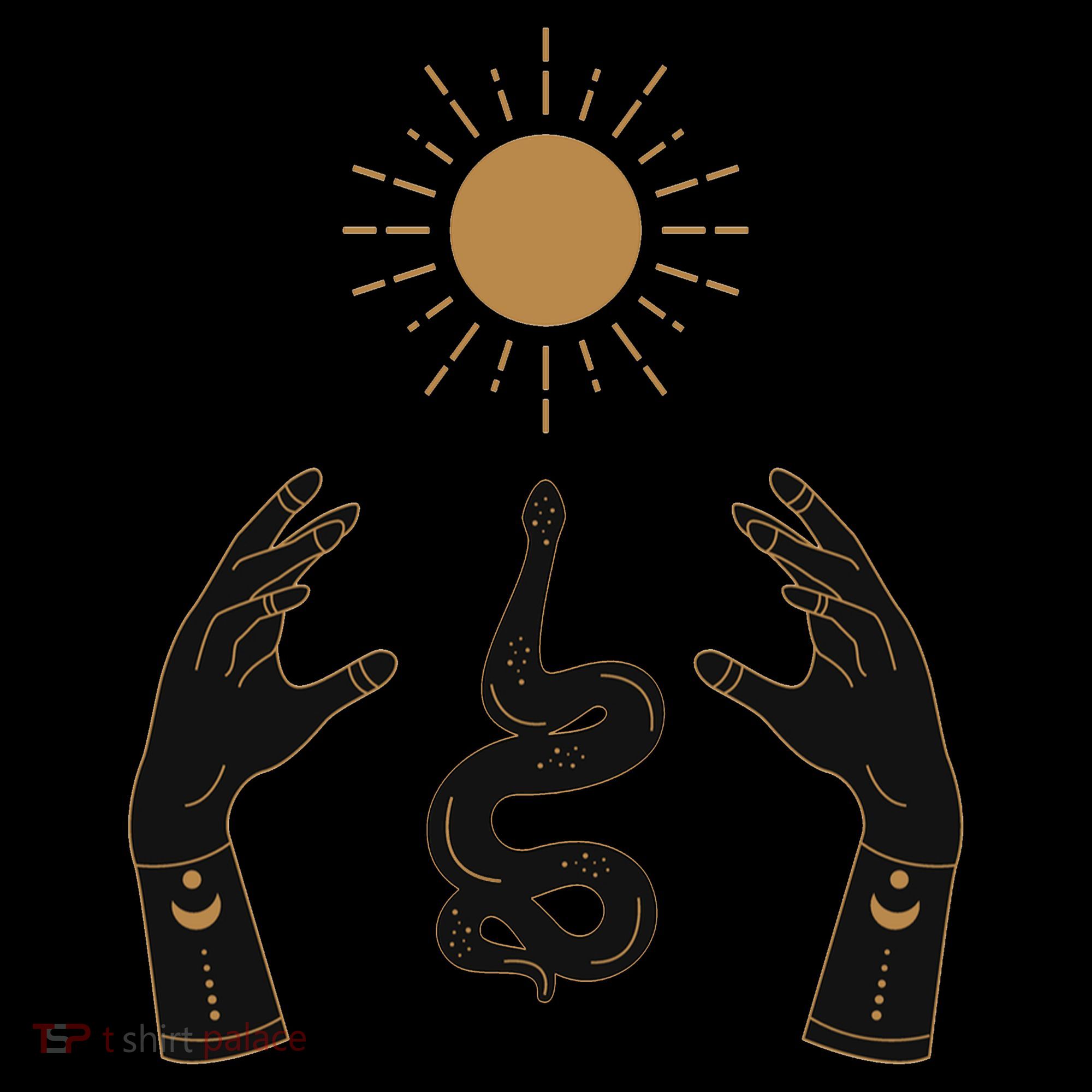 Boho Hands Reaching For The Sun Snake Coffee Mug