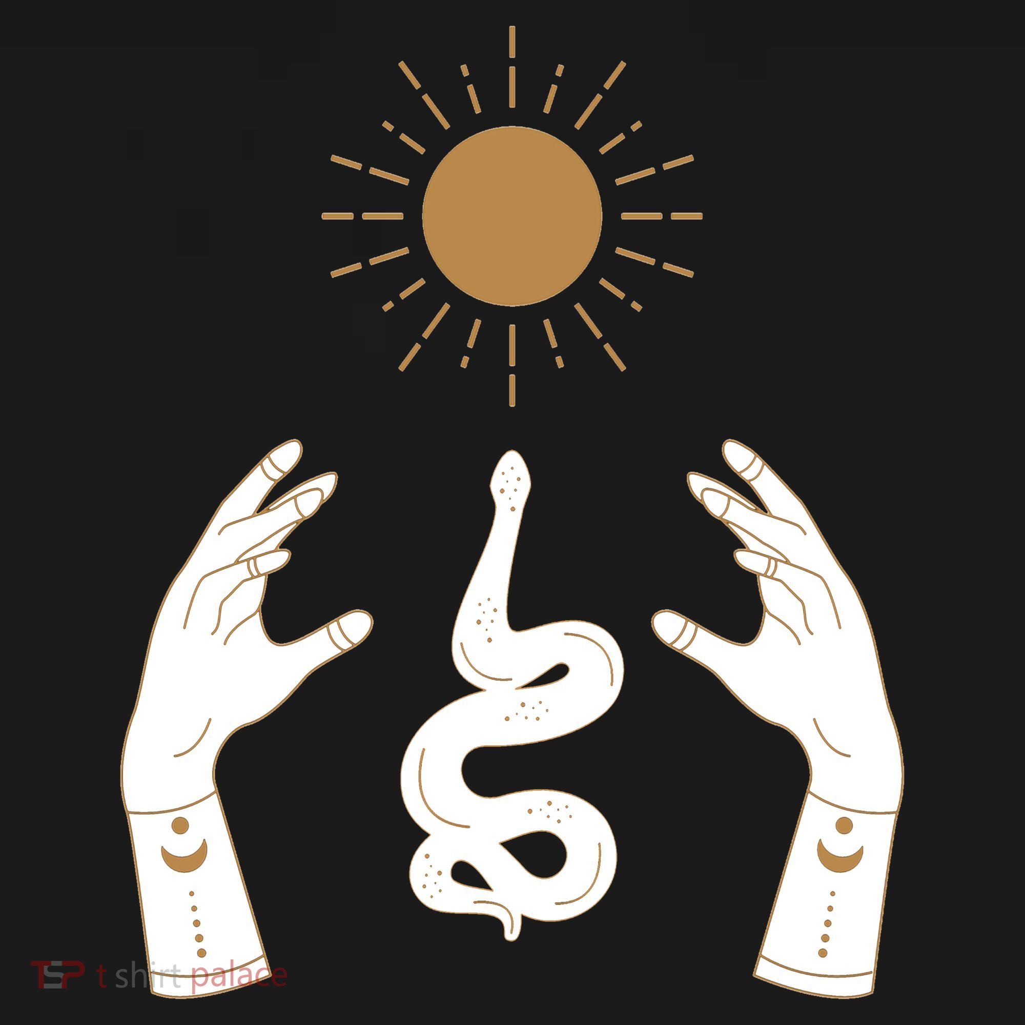 Boho Hands Reaching For The Sun Snake Polo