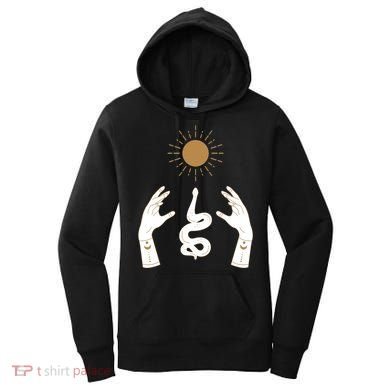 Boho Hands Reaching For The Sun Snake Women's Hoodie