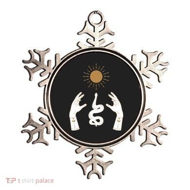 Boho Hands Reaching For The Sun Snake Ornament