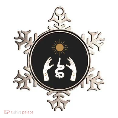 Boho Hands Reaching For The Sun Snake Ornament