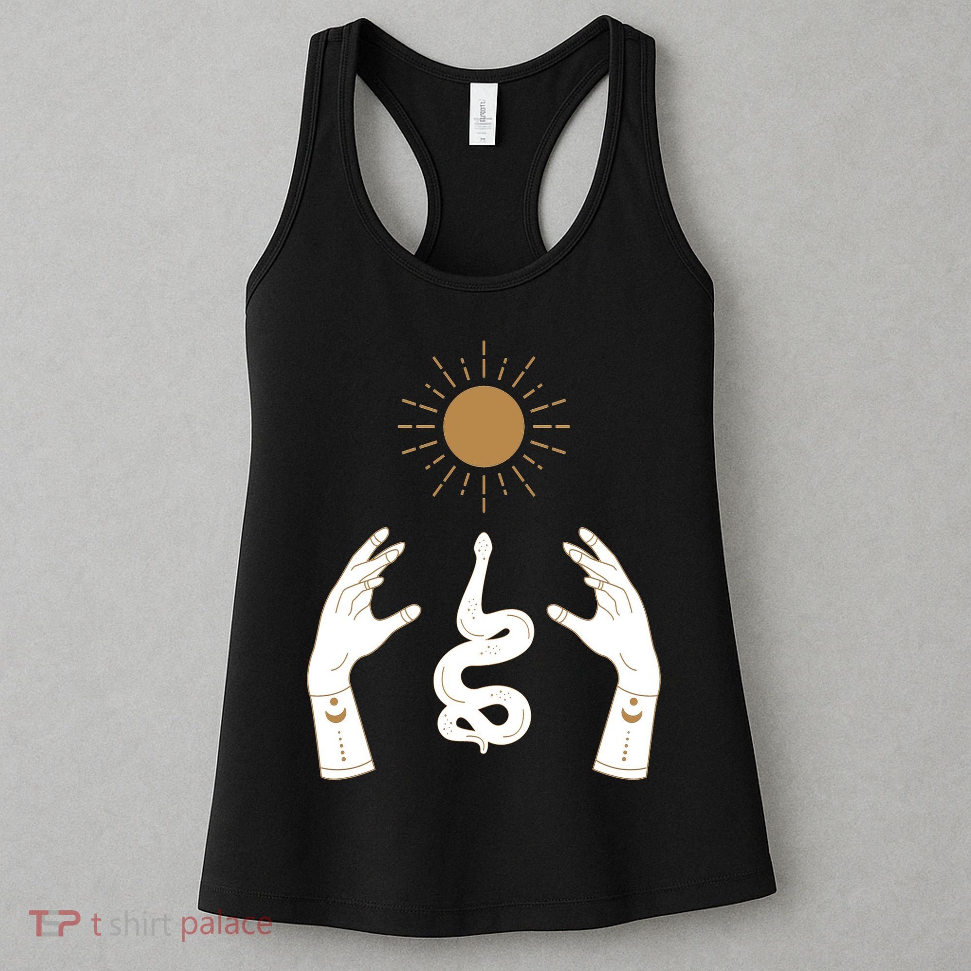 Boho Hands Reaching For The Sun Snake Women's Tank Top