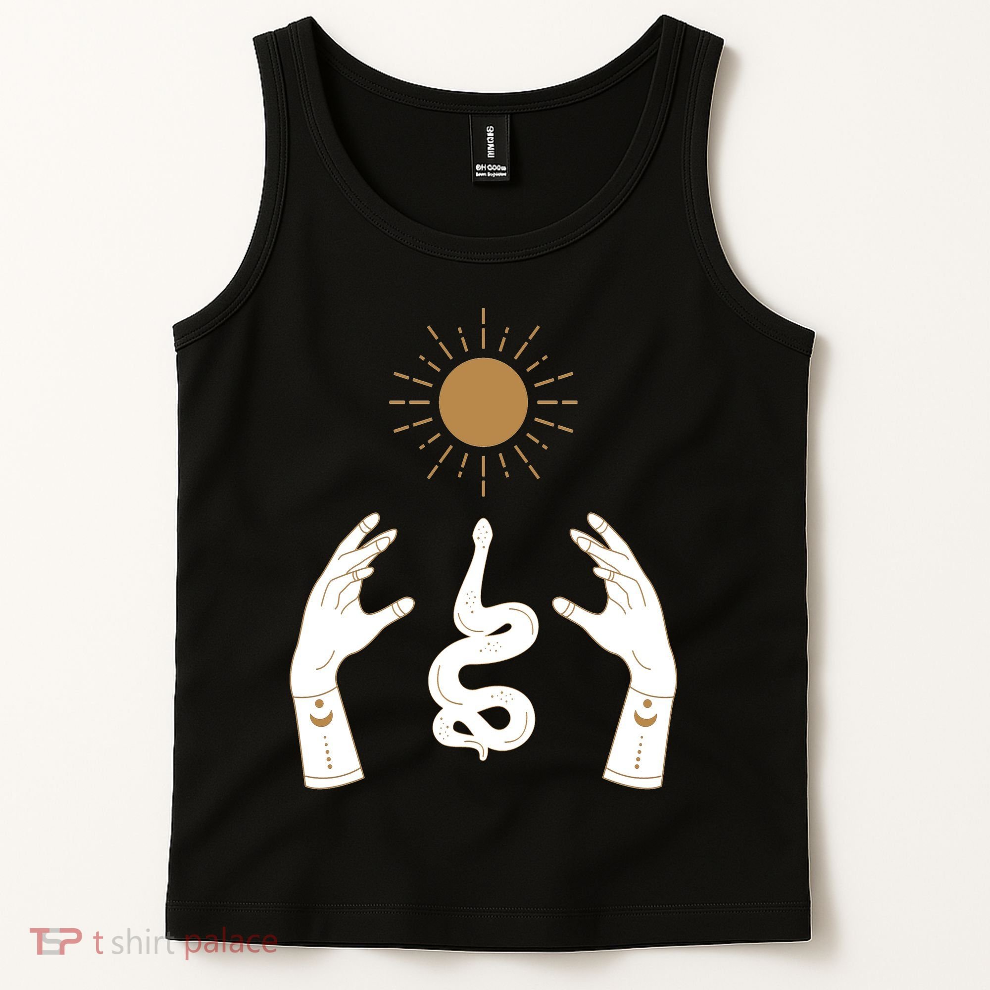 Boho Hands Reaching For The Sun Snake Tank Top