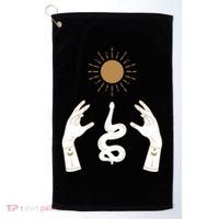 Boho Hands Reaching For The Sun Snake Golf Towel thumb 0