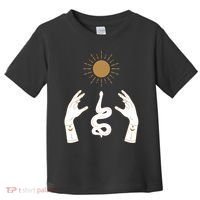 Boho Hands Reaching For The Sun Snake Toddler T-Shirt thumb 0