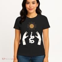 Boho Hands Reaching For The Sun Snake Women's T-Shirt thumb 4